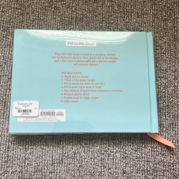 Fill in the Blanks Book Advice, Wishes, Thoughts for Marriage - Picture 2 of 5